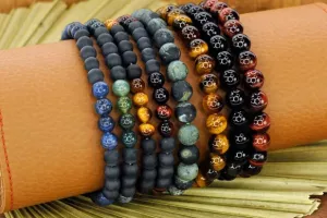 merveille du monde homme bracelet rubis zoisite 6 mm